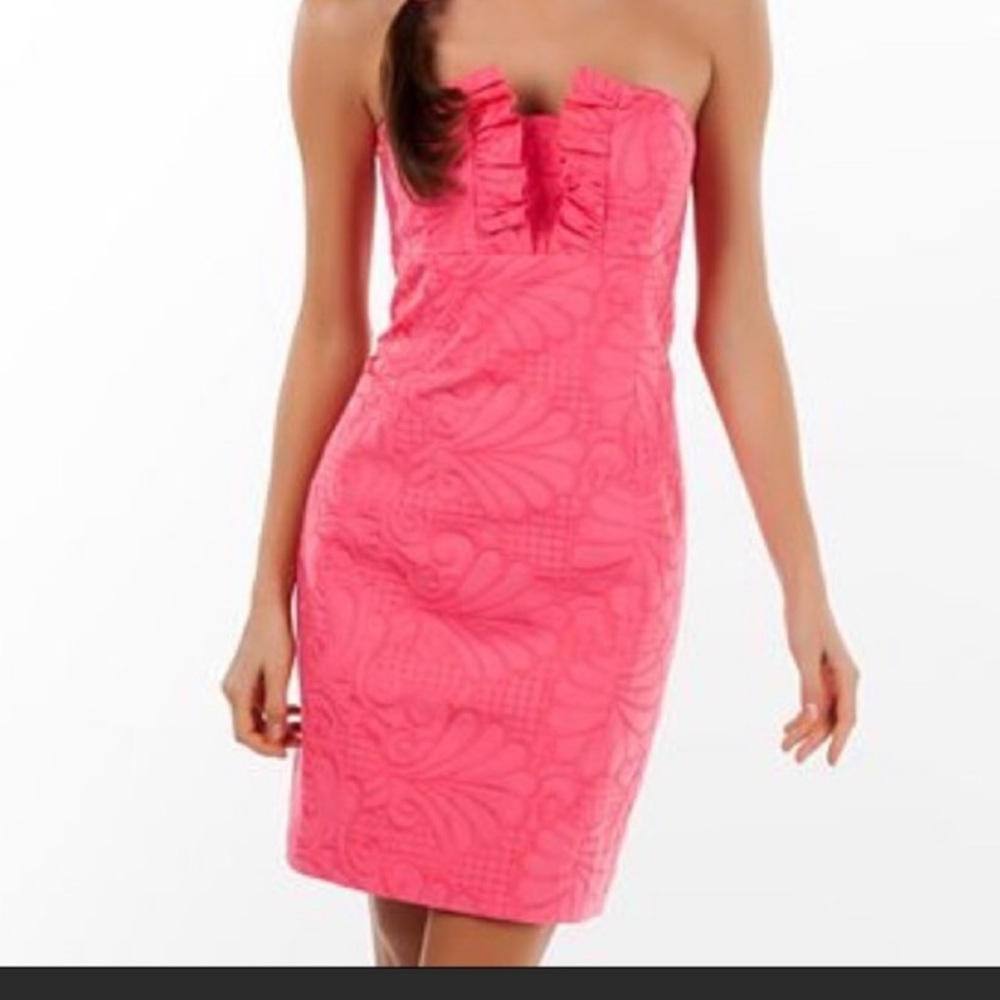 RARE Lilly Pulitzer Hot Pink Frankie Dress